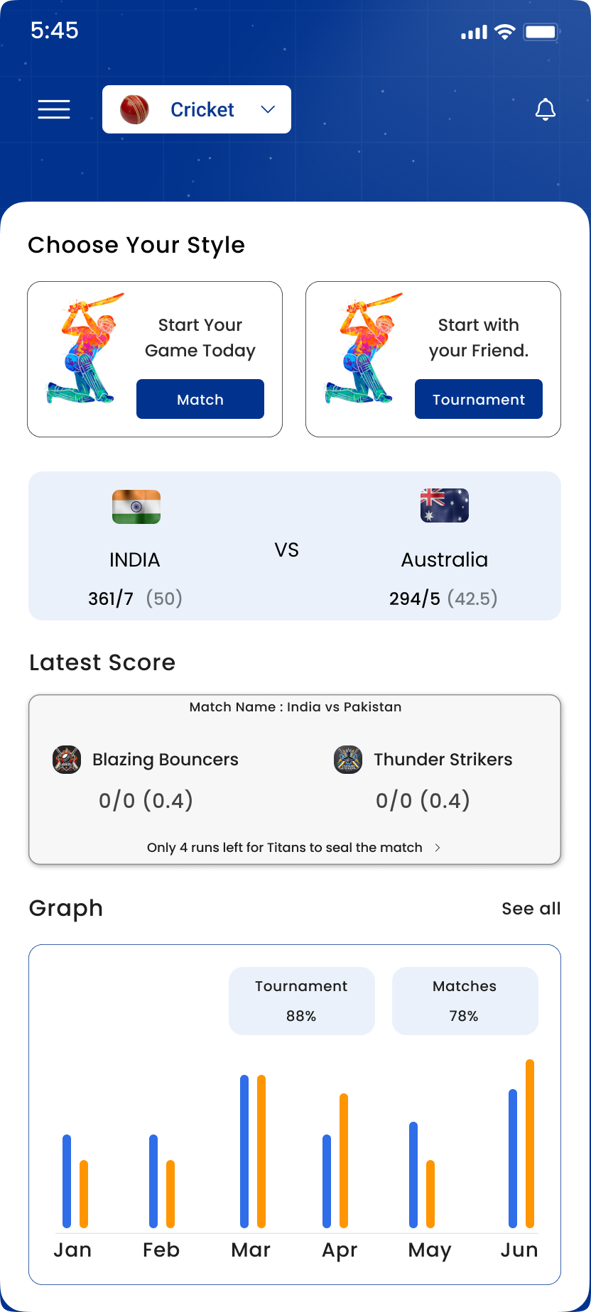 Live Score UI
